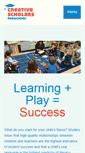 Mobile Screenshot of creativescholarspreschool.com